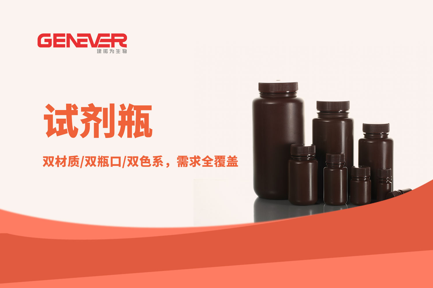 产品推荐丨双材质/双瓶口/双色系，Genever试剂瓶需求全覆盖