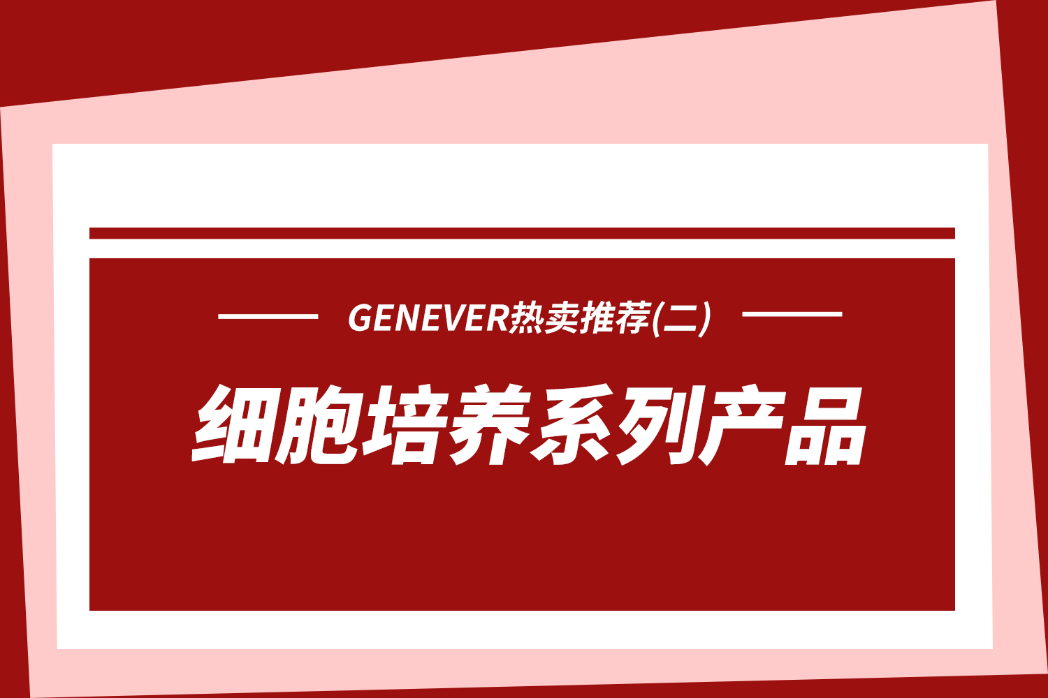 系列产品 | Genever热卖产品推荐（二）：细胞培养系列产品